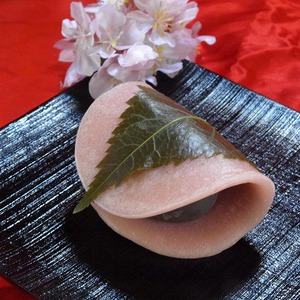 関東風　焼き皮の桜餅